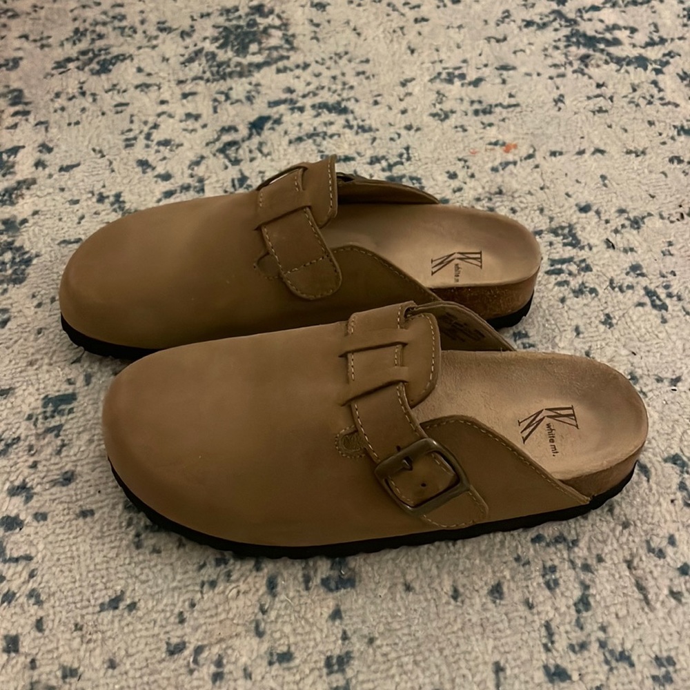 Birkinstock Boston DUPES (white mt.)
